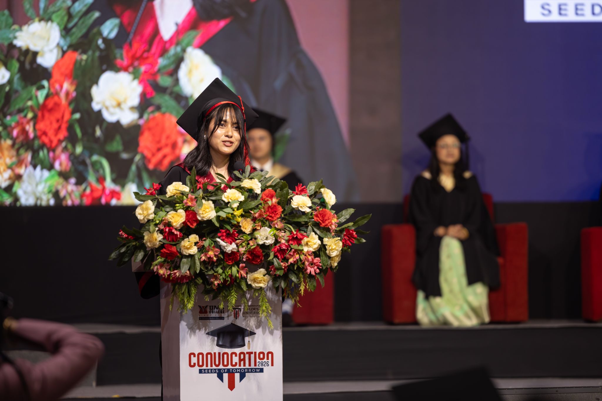 Valedictorian graduation photo